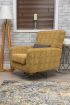 Poppy Swivel Chair Footstool & Cushions - Ochre 4
