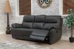 Pandora Dark Grey Leather Sofa 2