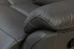 Pandora Dark Grey Leather Sofa 5