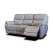 Pandora Pearl Grey Leather Sofa