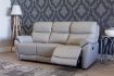 Pandora Pearl Grey Leather Sofa 2