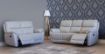 Pandora Pearl Grey Leather Sofa 4