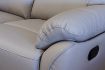 Pandora Pearl Grey Leather Sofa 5