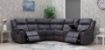 Gresham Dark Grey Fabric Sofa 3