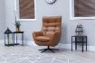 Orbit Saddle Leather Swivel Chair 2