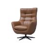 Orbit Saddle Leather Swivel Chair