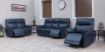 Torino Navy Leather Sofa 2