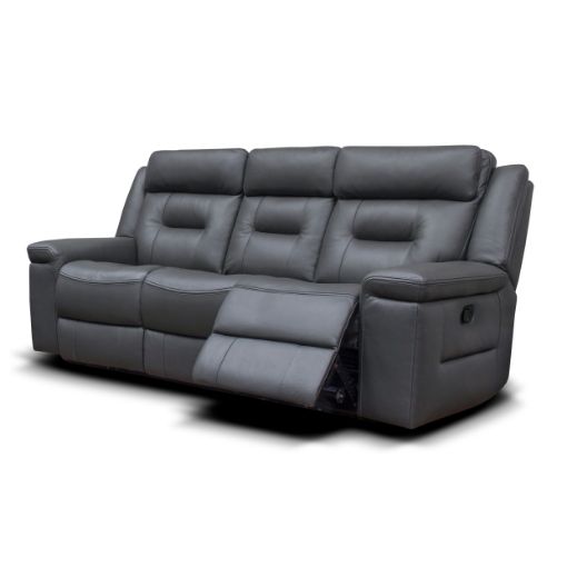 Osbourne Leather Sofa - Dark grey