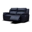 Griffin Black Full Leather Sofa